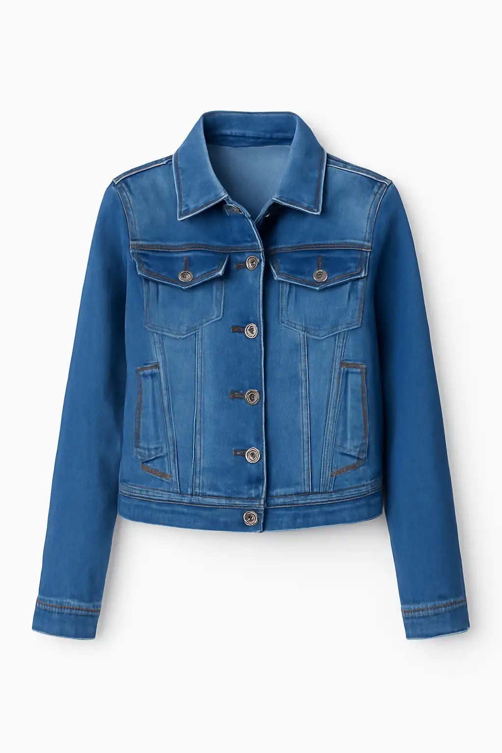 Oem Custom Light Blue Wash Fashionable Long Sleeve Wholesale Oversized Womens Denim Jackets