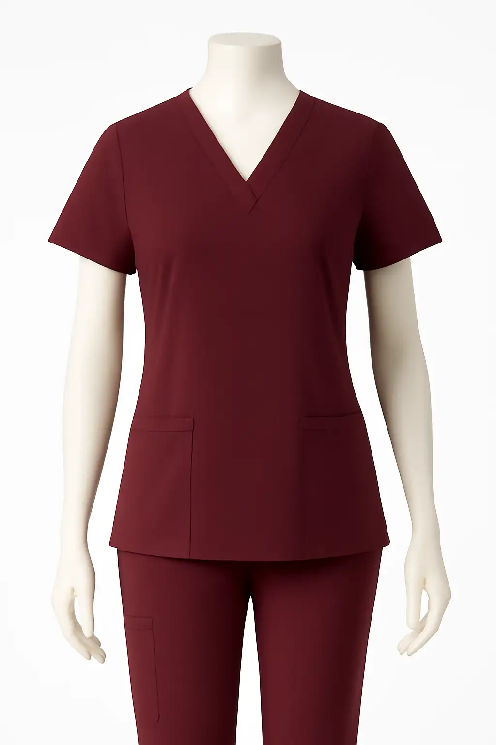 Scrub Tops for Women V Neck Top Scrubs With 4 Pockets
