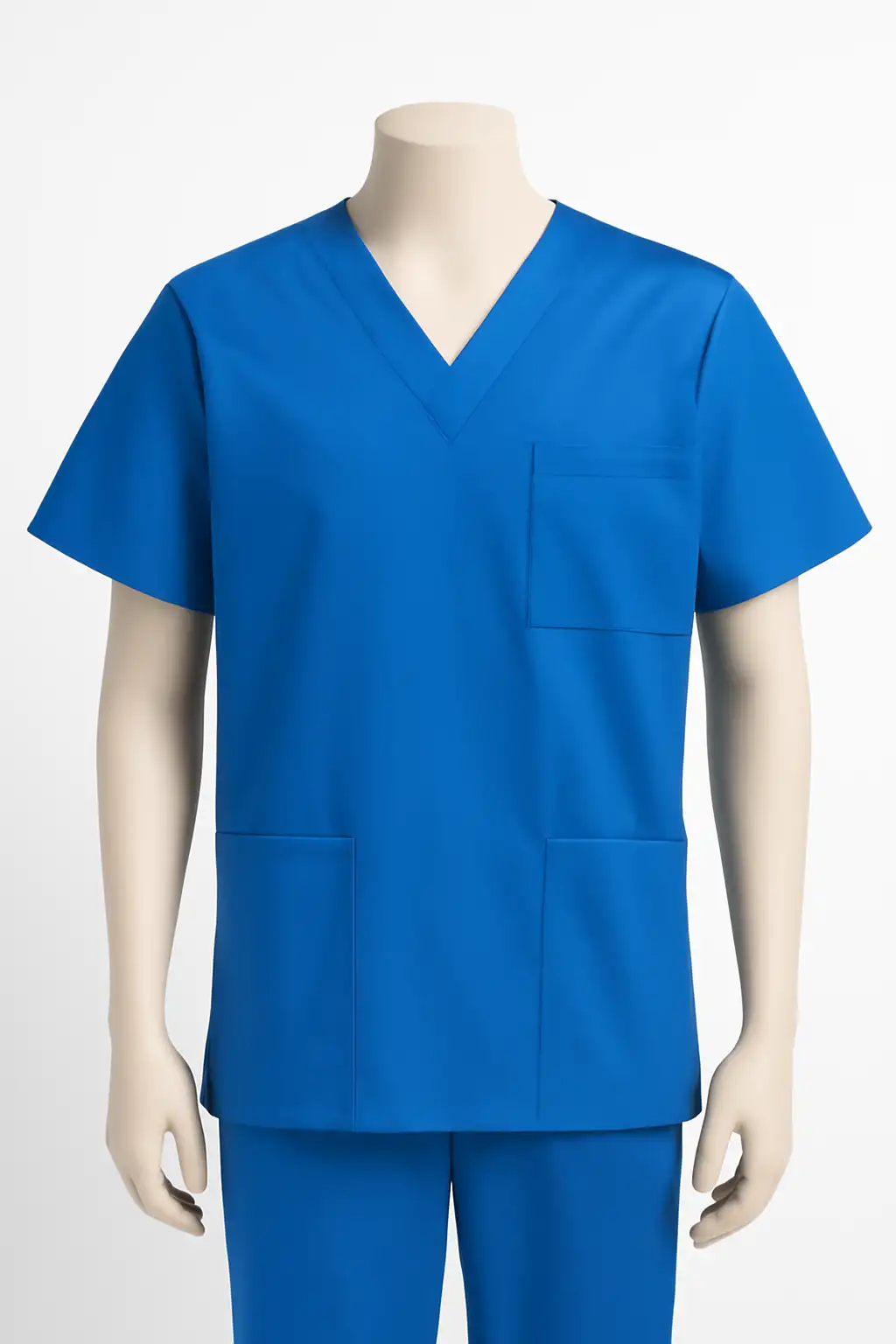 Women And Men V Neck Scrub Top Made in Bangladesh for Medical Uniform Wholesalers